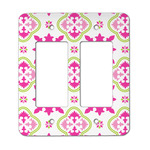 Suzani Floral Rocker Style Light Switch Cover - Two Switch