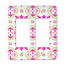 Suzani Floral Rocker Style Light Switch Cover - Two Switch