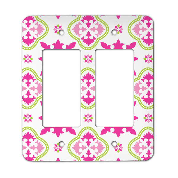 Custom Suzani Floral Rocker Style Light Switch Cover - Two Switch