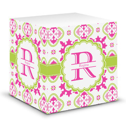 Suzani Floral Sticky Note Cube (Personalized)