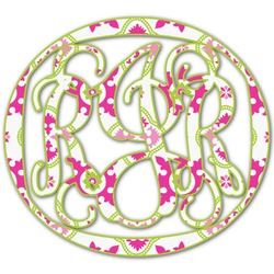Suzani Floral Monogram Decal - Large (Personalized)
