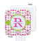 Suzani Floral White Plastic Stir Stick - Single Sided - Square - Approval