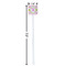 Suzani Floral White Plastic Stir Stick - Square - Dimensions