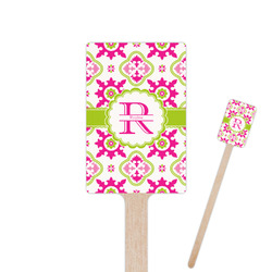 Suzani Floral 6.25" Rectangle Wooden Stir Sticks - Single Sided (Personalized)