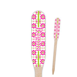 Suzani Floral Paddle Wooden Food Picks - Single Sided (Personalized)