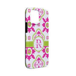 Suzani Floral iPhone Case - Rubber Lined - iPhone 13 Mini (Personalized)