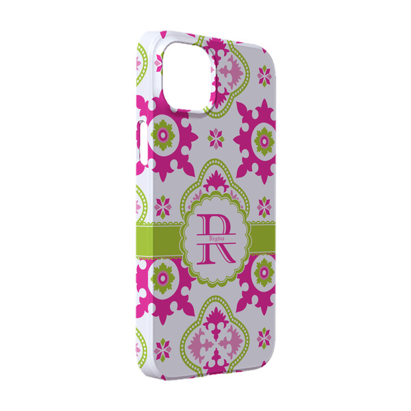 Custom Suzani Floral iPhone Case - Plastic - iPhone 14 (Personalized)