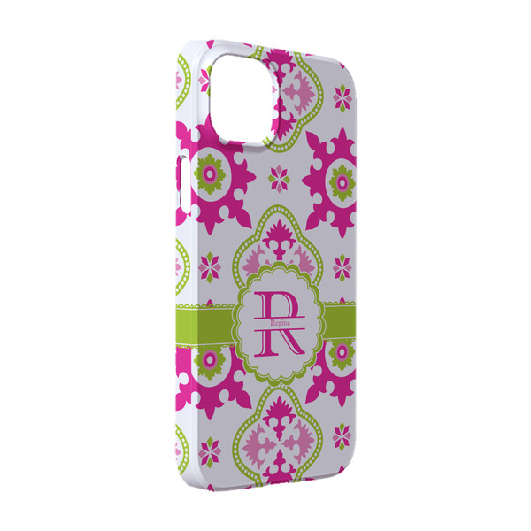 Custom Suzani Floral iPhone Case - Plastic - iPhone 14 Pro (Personalized)