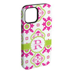 Suzani Floral iPhone Case - Rubber Lined - iPhone 15 Pro Max (Personalized)