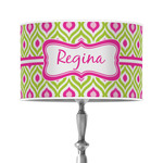 Ogee Ikat 12" Drum Lamp Shade - Poly-film (Personalized)