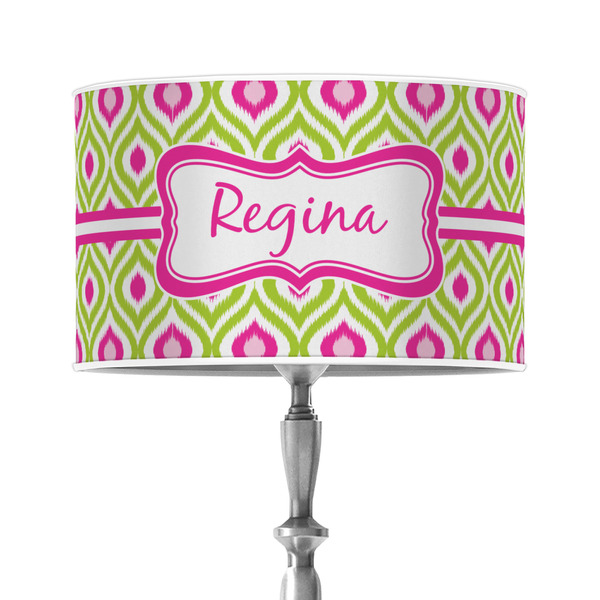 Custom Ogee Ikat 12" Drum Lamp Shade - Poly-film (Personalized)