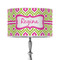 Ogee Ikat 12" Drum Lampshade - ON STAND (Poly Film)