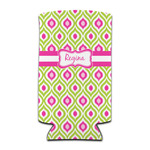 Ogee Ikat Can Cooler (tall 12 oz) (Personalized)