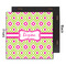 Ogee Ikat 12x12 Wood Print - Front & Back View