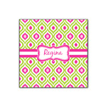 Ogee Ikat Wood Print - 12x12 (Personalized)