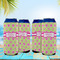 Ogee Ikat 16oz Can Sleeve - Set of 4 - LIFESTYLE