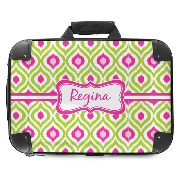 Custom Ogee Ikat Hard Shell Briefcase - 18" (Personalized)