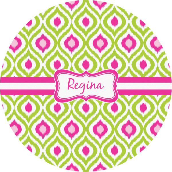 Custom Ogee Ikat Multipurpose Round Labels - 3" (Personalized)