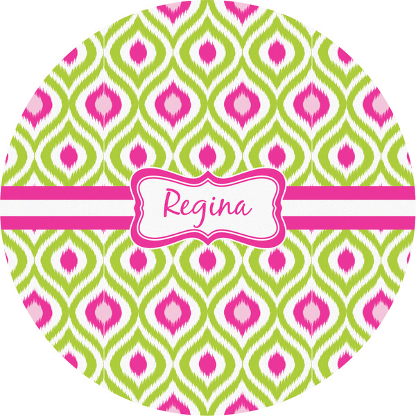 Custom Ogee Ikat Multipurpose Round Labels - 5" (Personalized)