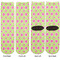 Ogee Ikat Adult Crew Socks - Double Pair - Front and Back - Apvl