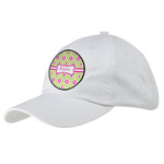 Ogee Ikat Baseball Cap - White (Personalized)