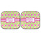 Ogee Ikat Car Sun Shades - FRONT