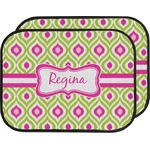 Ogee Ikat Car Floor Mats (Back Seat) (Personalized)