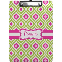 Ogee Ikat Clipboard (Letter Size) (Personalized)