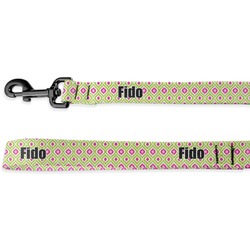 Ogee Ikat Dog Leash - 6 ft (Personalized)