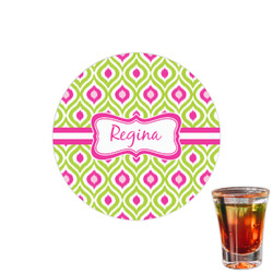 Ogee Ikat Printed Drink Topper - 1.5" (Personalized)
