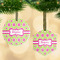 Ogee Ikat Frosted Glass Ornament - MAIN PARENT