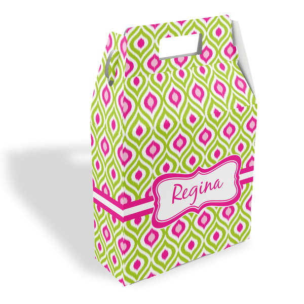 Custom Ogee Ikat Gable Favor Box (Personalized)