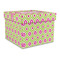 Ogee Ikat Gift Boxes with Lid - Canvas Wrapped - Large - Front/Main