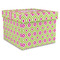 Ogee Ikat Gift Boxes with Lid - Canvas Wrapped - X-Large - Front/Main