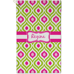 Ogee Ikat Golf Towel - Poly-Cotton Blend - Small w/ Name or Text