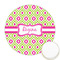 Ogee Ikat Icing Circle - Medium - Front