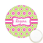 Ogee Ikat Printed Cookie Topper - 2.15" (Personalized)