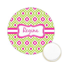 Ogee Ikat Printed Cookie Topper - 2.15" (Personalized)