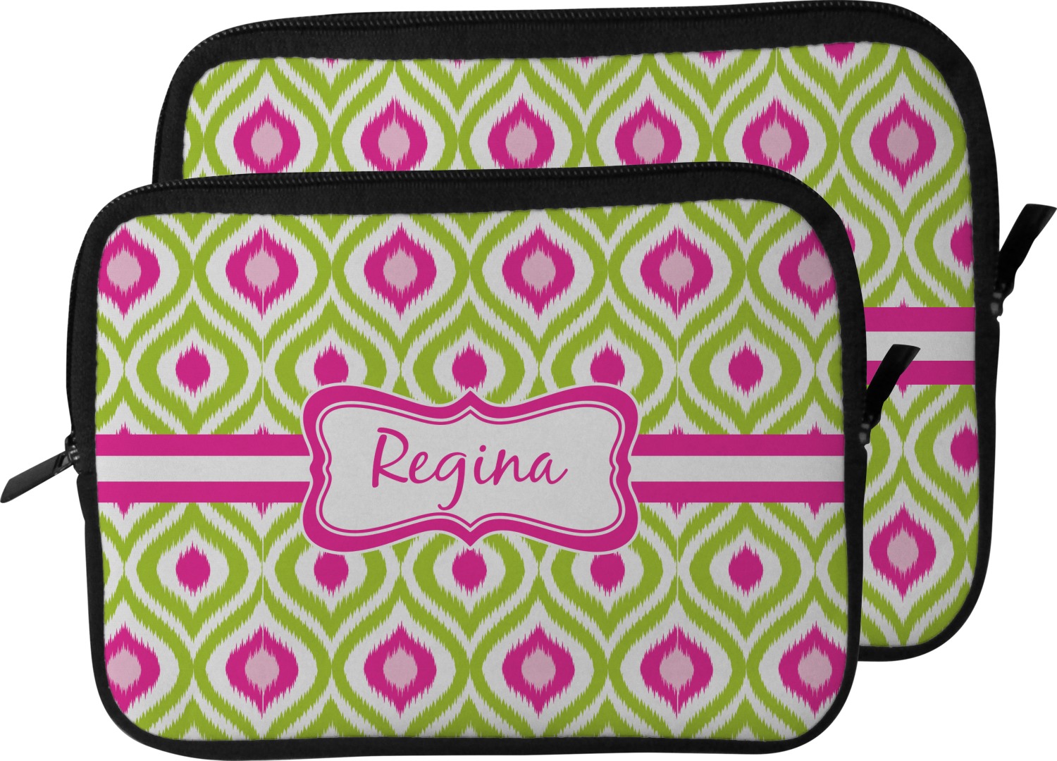 Ogee Ikat Design Custom Laptop Sleeve Case