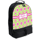 Ogee Ikat Backpacks - Black (Personalized)