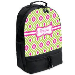 Ogee Ikat Backpacks - Black (Personalized)