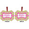 Ogee Ikat Metal Benilux Ornament - Front and Back (APPROVAL)