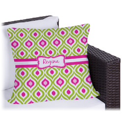 Ogee Ikat Outdoor Pillow - 20" (Personalized)