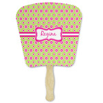 Ogee Ikat Paper Fan (Personalized)