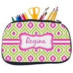 Ogee Ikat Neoprene Pencil Case - Medium w/ Name or Text