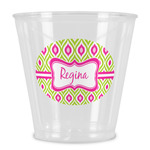 Ogee Ikat Plastic Shot Glass (Personalized)