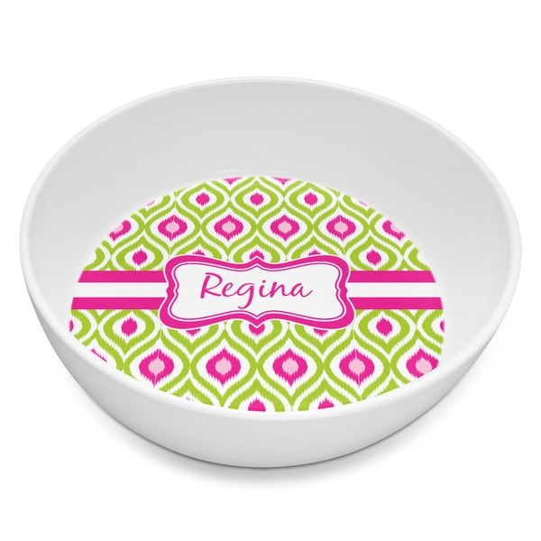 Custom Ogee Ikat Melamine Bowl - 8 oz (Personalized)