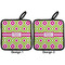 Ogee Ikat Pot Holders - Set of 2 APPROVAL