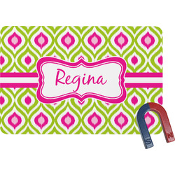 Ogee Ikat Rectangular Fridge Magnet (Personalized)