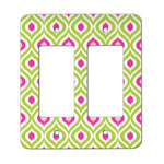 Ogee Ikat Rocker Style Light Switch Cover - Two Switch